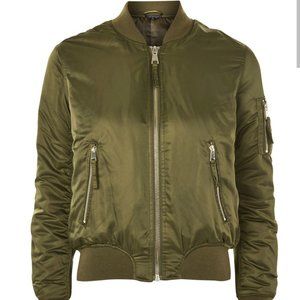 TopShop Green bomber jacket